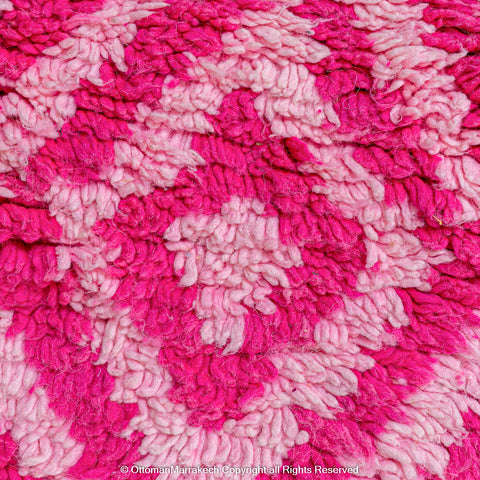 Moroccan French Rose Rug: Tie-Dye Patterns