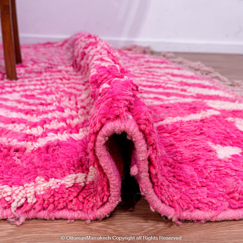 Moroccan French Rose Rug: Tie-Dye Patterns