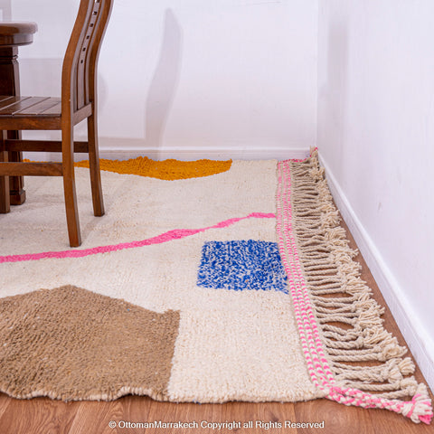 Moroccan Eclectic Shapes Rug: Boho Chic with a Vintage Touch