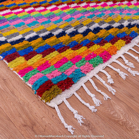 Colorful Berber Chevron Rug - Perfect for Patios and Gardens