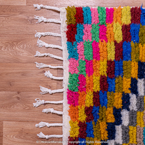 Colorful Berber Chevron Rug - Perfect for Patios and Gardens