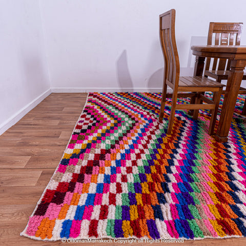 Colorful Berber Chevron Rug - Perfect for Patios and Gardens