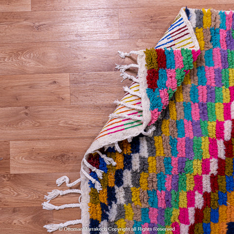 Colorful Berber Chevron Rug - Perfect for Patios and Gardens