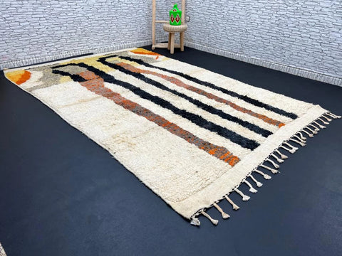 Desert Tree Moroccan Rug - Handwoven Wool Art Piece