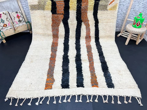 Desert Tree Moroccan Rug - Handwoven Wool Art Piece