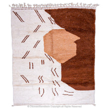 Load image into Gallery viewer, Desert Canyon-Inspired Berber Moroccan Wool Rug with Earthy Tones