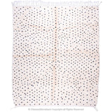 Moroccan Polka Dot Withe Rug: Withe Patterned Rug With Black Dots